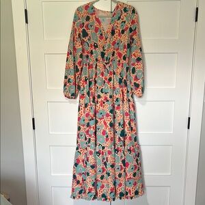 Floral Maxi Dress in Multicolor